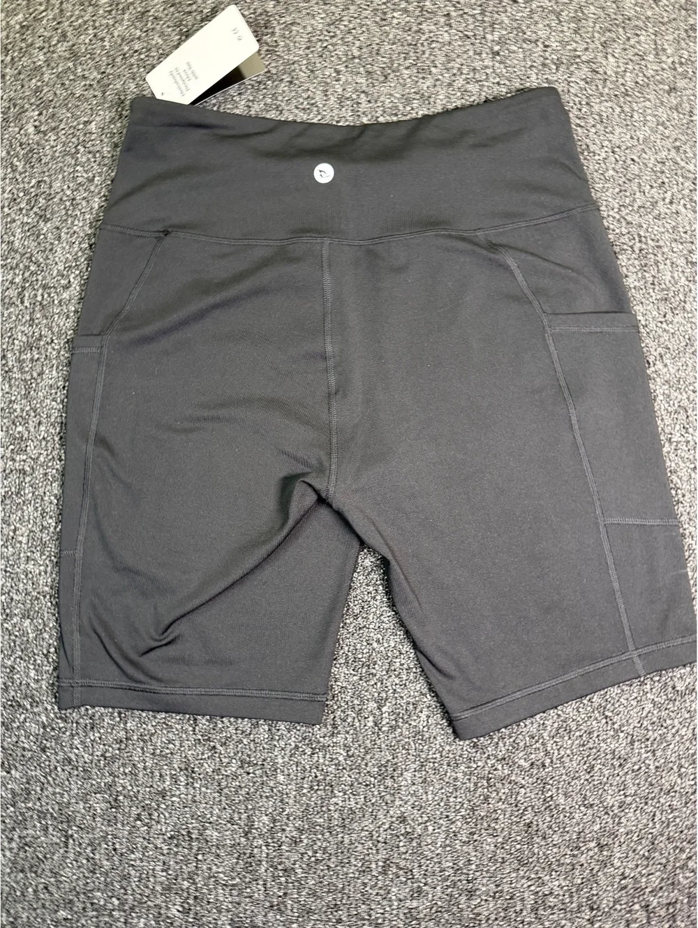 NWT Baleaf Women's Black Mid-Length Athletic Shorts with Pockets, Size M